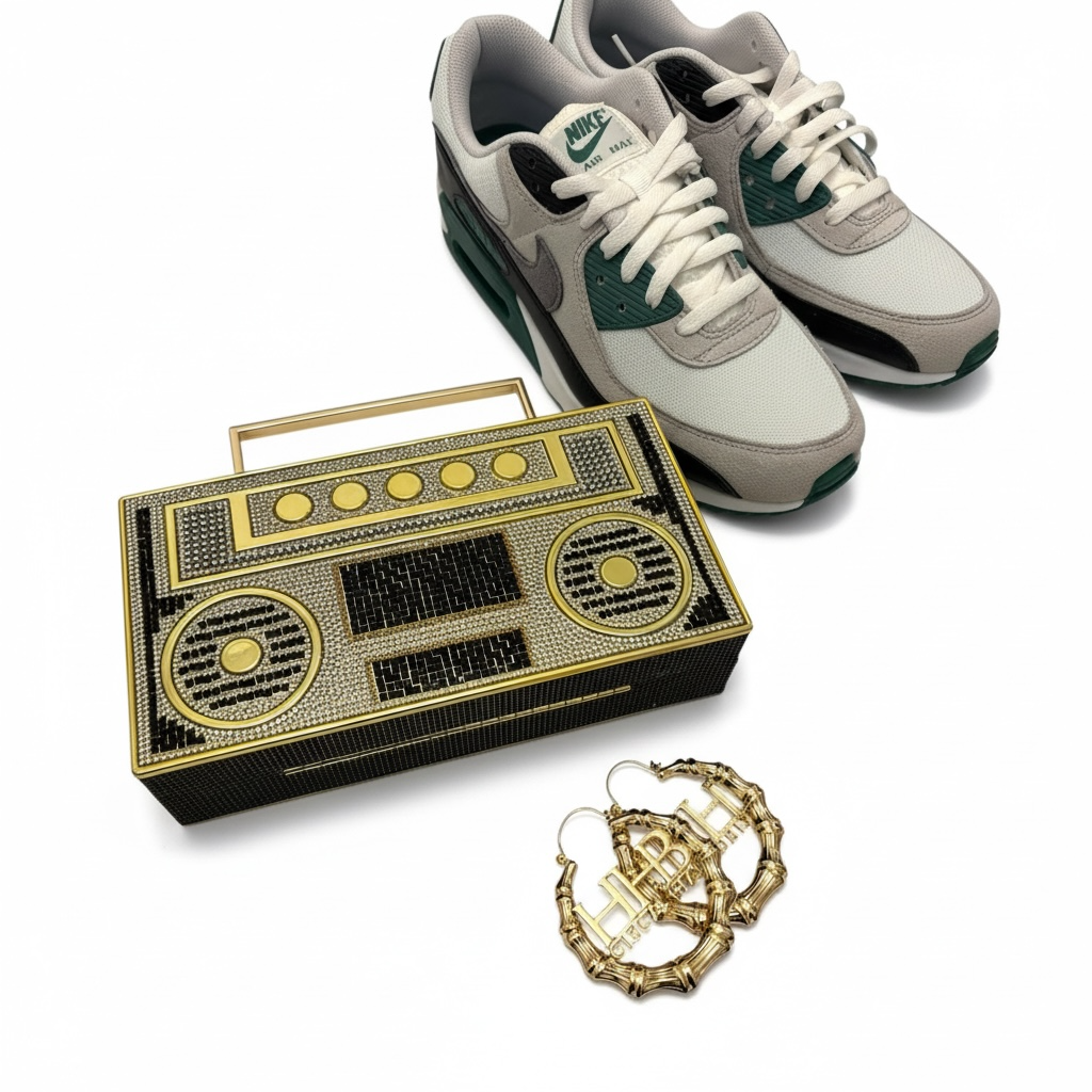 Hip-Hop Beauty Circa 1973™ Bamboo Door Knocker Earrings LIMITED EDITION