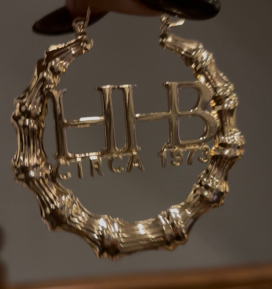 Hip-Hop Beauty Circa 1973™ Bamboo Door Knocker Earrings LIMITED EDITION