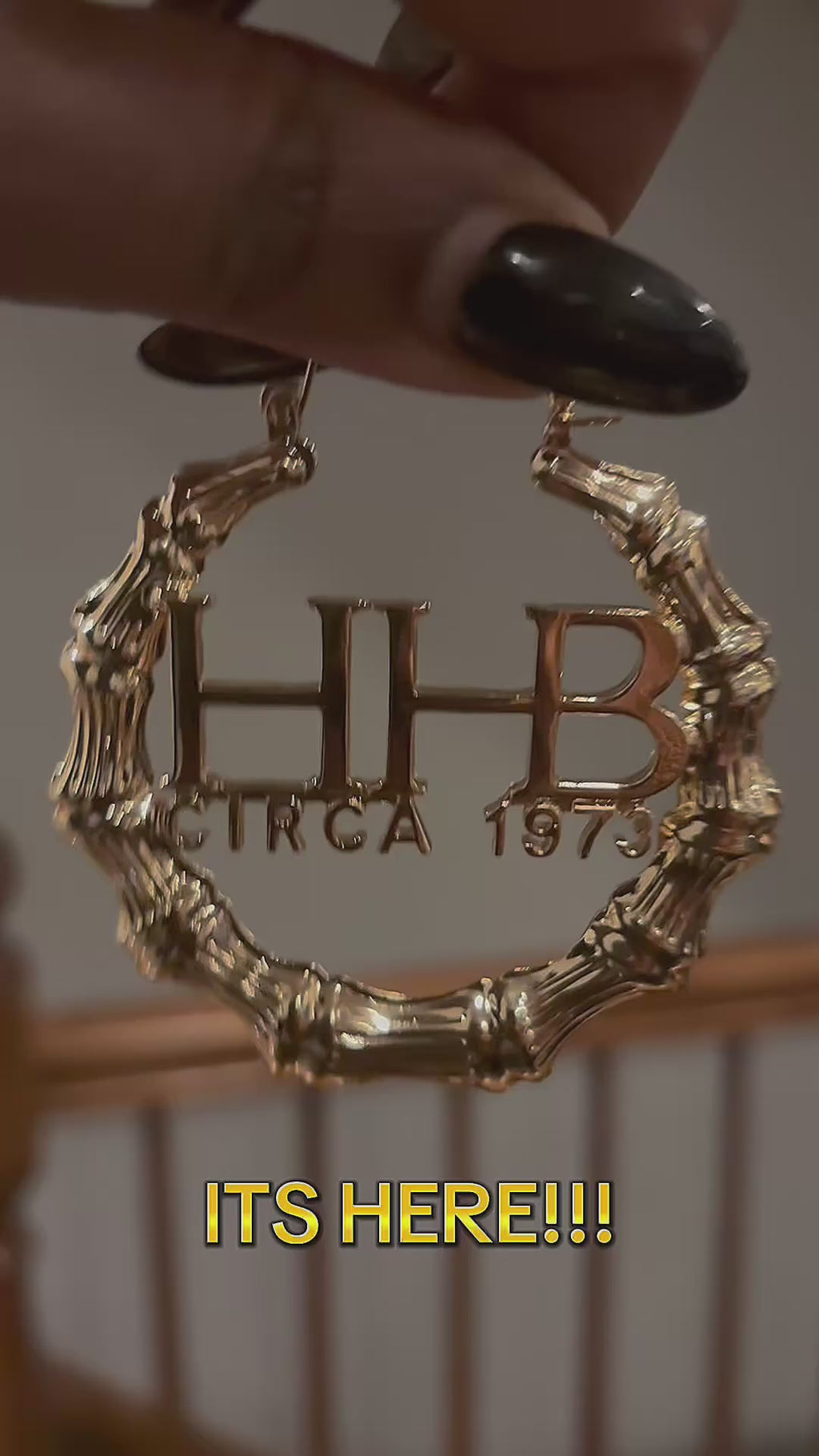 Hip-Hop Beauty Circa 1973™ Bamboo Door Knocker Earrings LIMITED EDITION